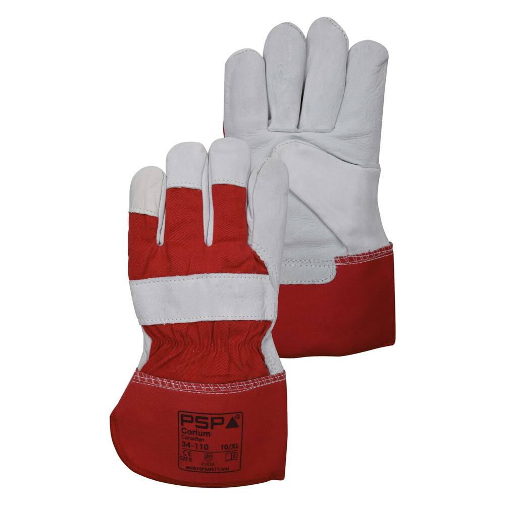 HANDSCHOEN PSP 34-110 AMERIKAANTJE NERFLEER ROOD, MT 10/XL
