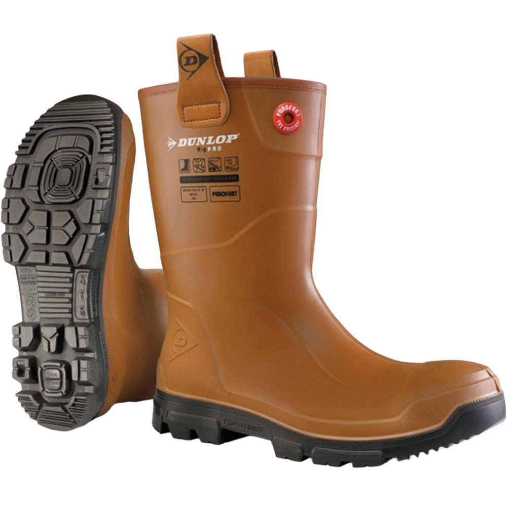 DUNLOP (LJ2HR48) PUROFORT RIGPRO GEVOERD FULL SAFETY (S5) OLIE/CHEM BESTENDIG, ANTI-STATISCH  37