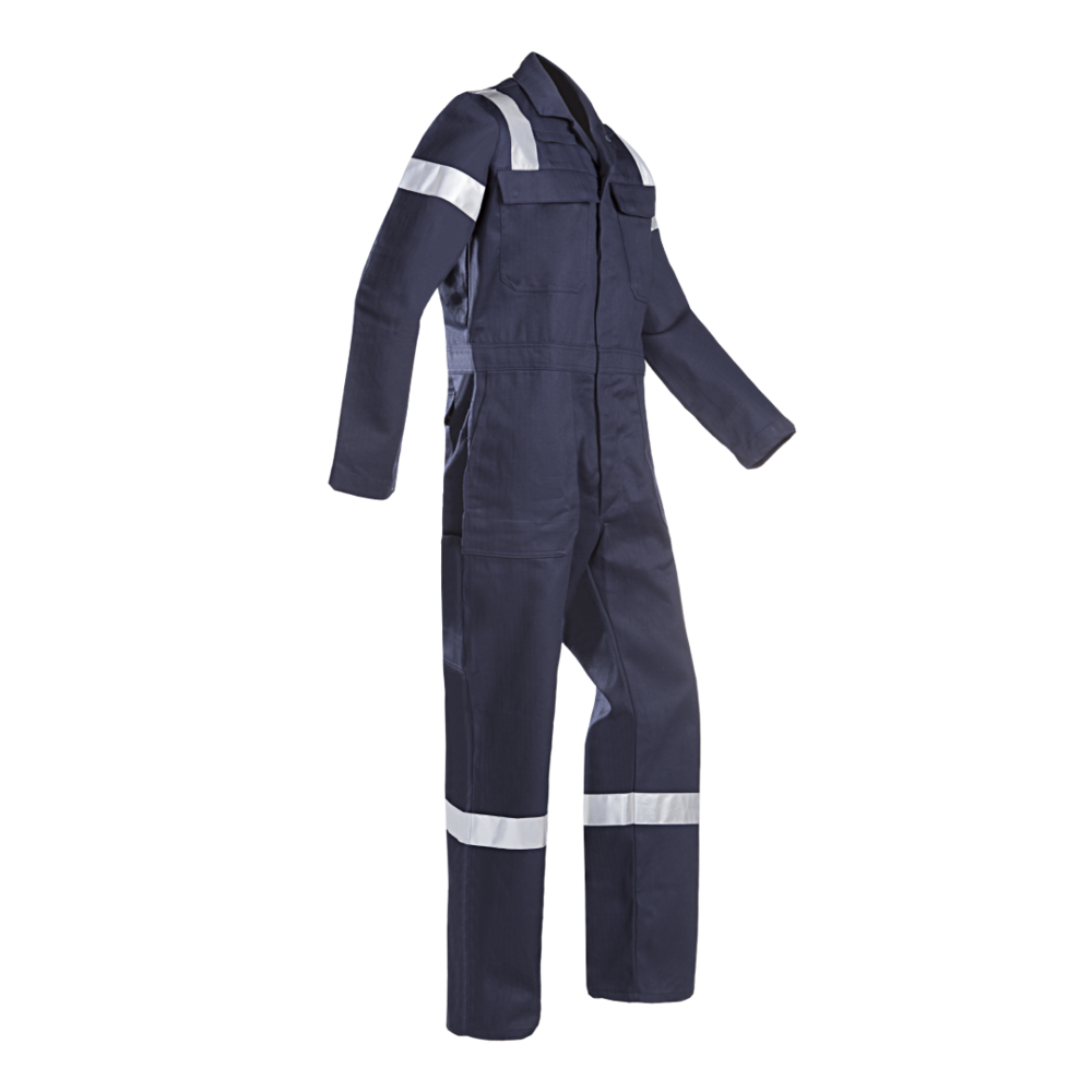 NORM-OVERALL AVERSA VLAMVERTRAGEND + ANTISTATISCH, REFLECTERENDE STREPEN - MAAT S (46)