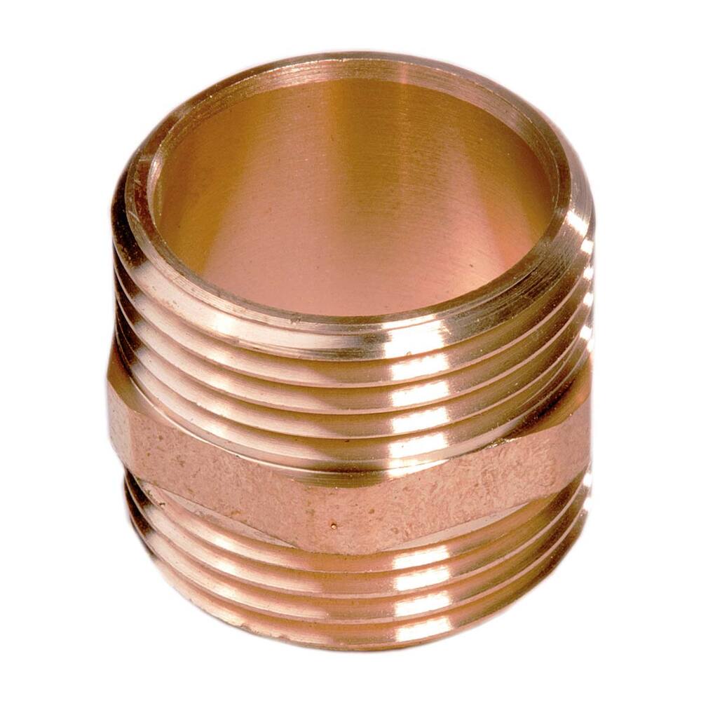 MESSING NIPPEL, RECHT CONISCH 1/4"
