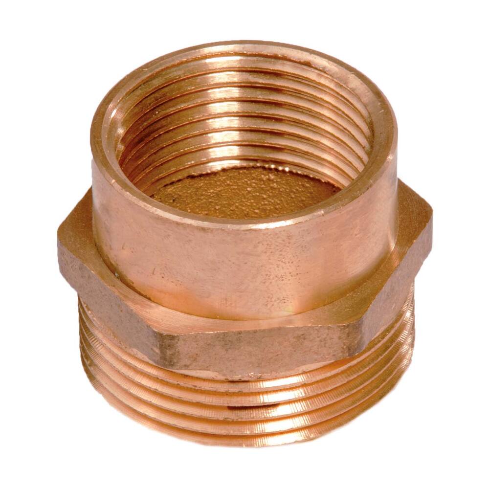 MESSING SOKNIPPEL, VERLOPEND,  1/4" BINNENMAAT X  3/8" BUITENMAAT CONISCH