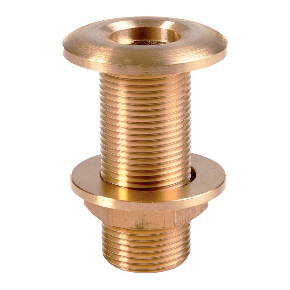 MESSING HUIDDOORVOER 1/4" BUITENDRAAD, DRAADLENGTE 50 MM