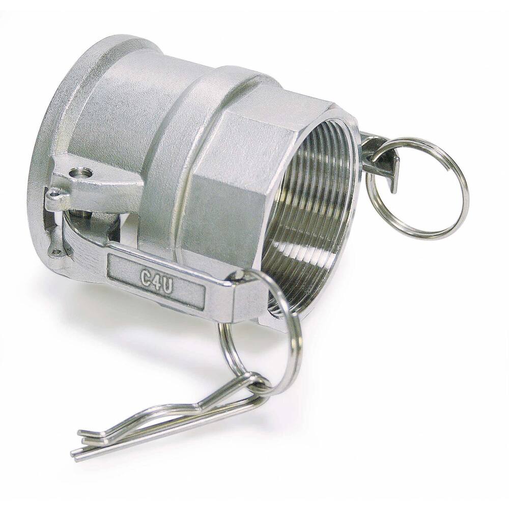 KAMLOK VROUWELIJK DEEL D, RVS, 1/2" BINNENDRAAD