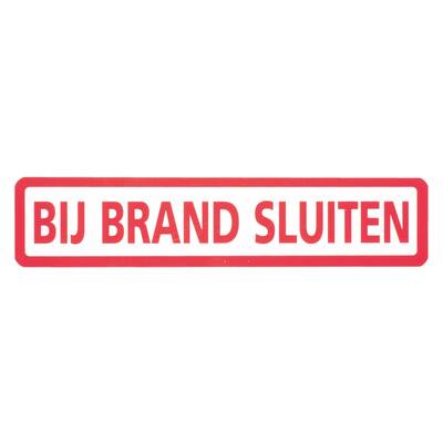 STICKER, BIJ BRAND SLUITEN