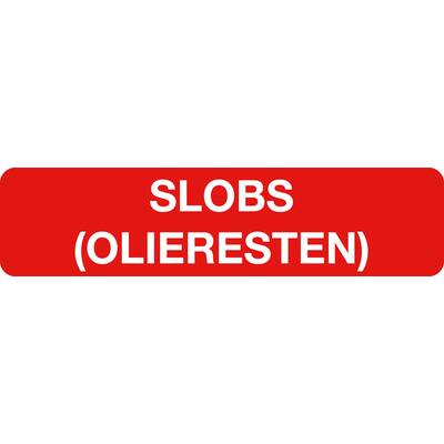 STICKER, SLOBS (OLIERESTEN)