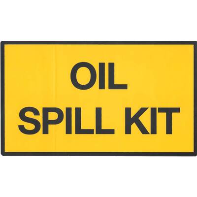 STICKER, OIL SPILL KIT