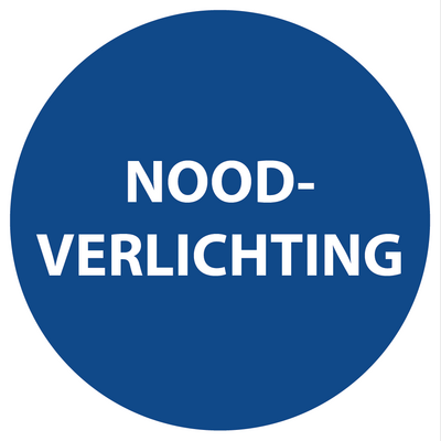 STICKER NOODVERLICHTING Ø 4 CM