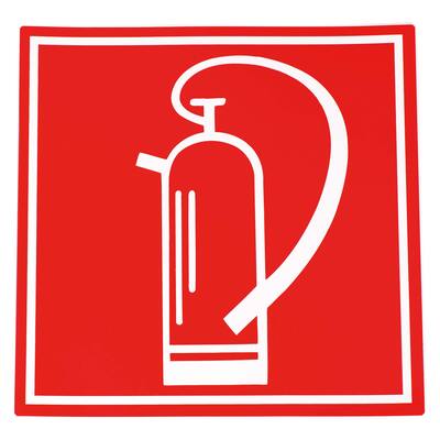 STICKER, PLAATS BRANDBLUSSER