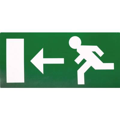 STICKER, VLUCHTWEG LINKS