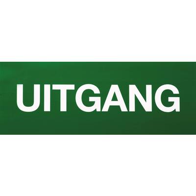 STICKER, UITGANG: TEKST