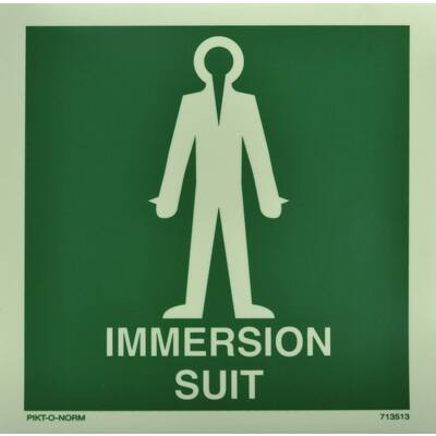 STICKER, SURVIVALSUIT LICHTGEVEND