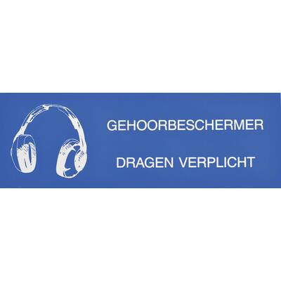 STICKER, GEHOORBESCHERMER DRAGEN VERPLICHT