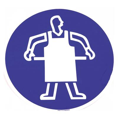 STICKER, VEILIGHEID-WERKSCHORT VERPLICHT
