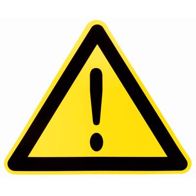 STICKER, GEVAAR ALGEMEEN