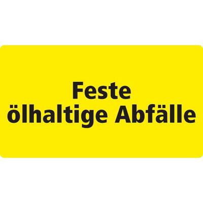 STICKER, FESTE ÖLHALTIGE ABFÄLLE