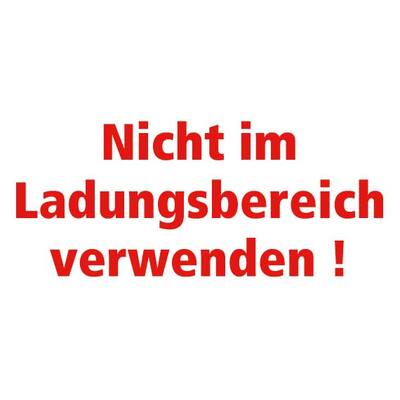 STICKER, NICHT IM LADUNGSBEREICH VERWENDEN!