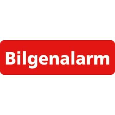 STICKER, BILGENALARM