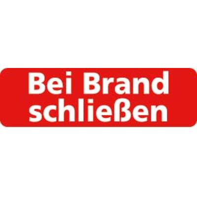 STICKER, BEI BRAND SCHLIESSEN