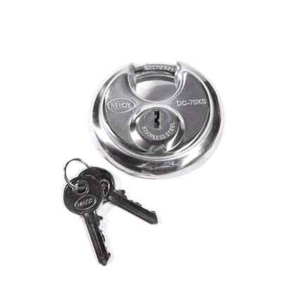 DISCUS HANGSLOT, GELIJKSLUITEND, RVS