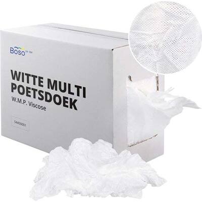 VISCOSE MULTI POETSDOEKEN ECO, GEHEEL WIT