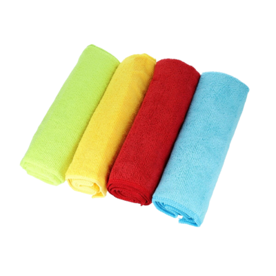 MENZERNA PACK OF 4 MICROFIBERS (ROOD, GEEL, GROEN, BLAUW) 40X40CM