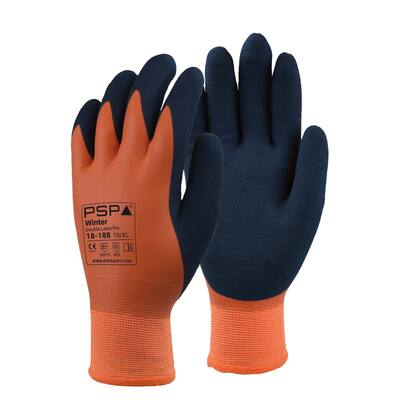 HANDSCHOEN PSP 18-188 WINTER DOUBLE LATEX PRO ORANJE