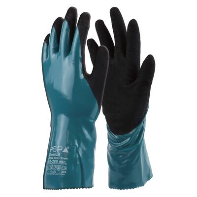 HANDSCHOEN PSP 40-280 CHEMICAL NITRILE SANDY CHEM