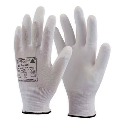 HANDSCHOEN PSP 10-900 ALLROUND PU WHITE DMF FREE