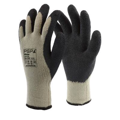 HANDSCHOEN PSP 18-100 WINTER LATEX GRIP ZWART / GRIJS