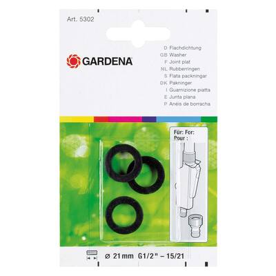 GARDENA KRAANKOPPELING, RUBBERRINGEN